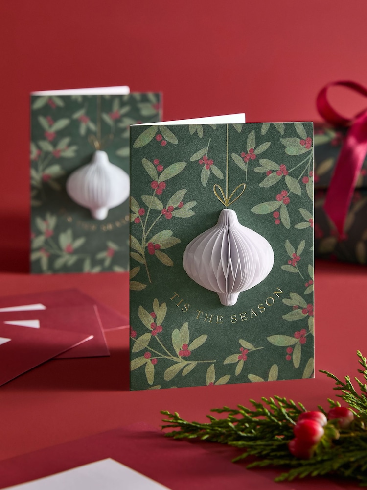 Honeycomb Berries Luxury 6 Pack Christmas Cards - Image 1 of 3