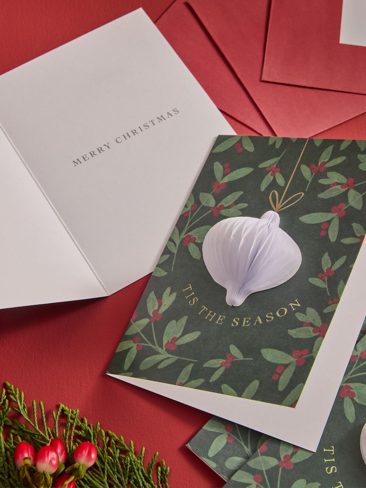 Honeycomb Berries Luxury 6 Pack Christmas Cards - Image 2 of 3