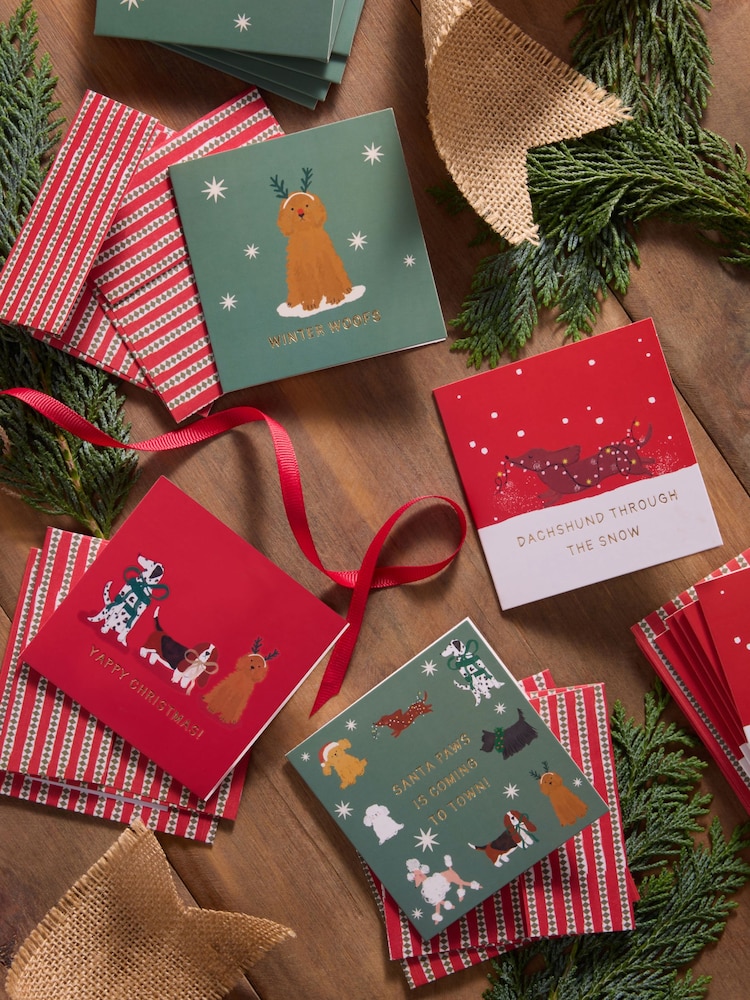 Festive Dogs 30 Pack Christmas Cards - Image 1 of 3 Festive Dogs 30 Pack Christmas Cards - Image 1 of 3