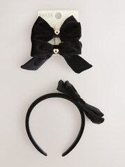 Черный - Baker by Ted Baker Girls Back to School Three Piece Multipack Headband - Изображение 1 из 6