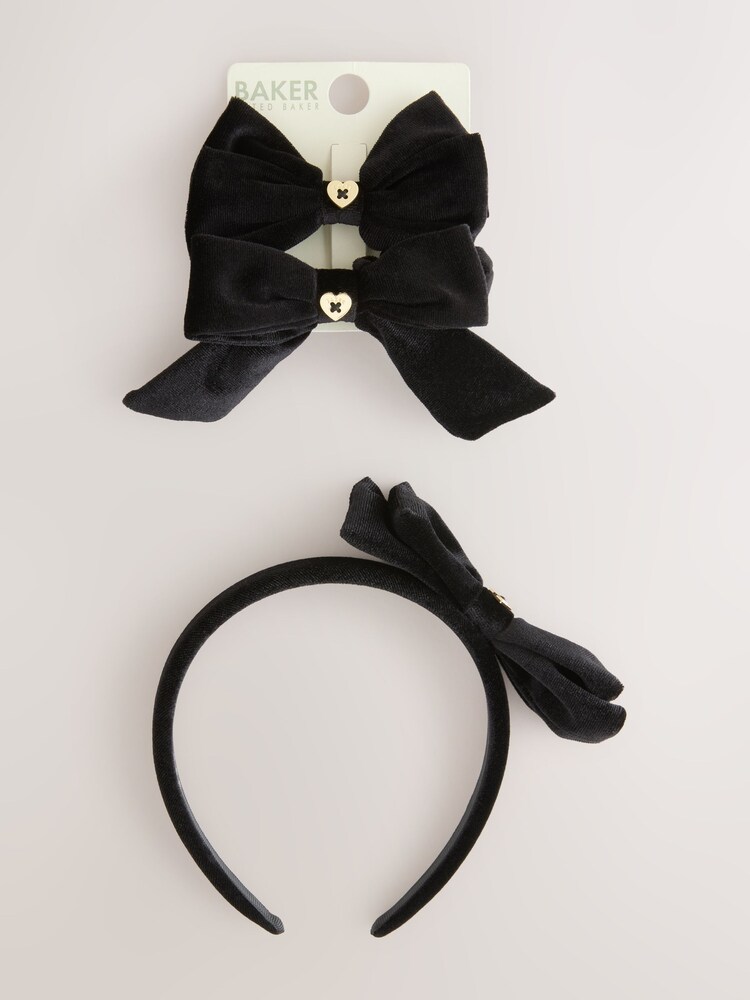 Черный - Baker by Ted Baker Girls Back to School Three Piece Multipack Headband - Изображение 1 из 6