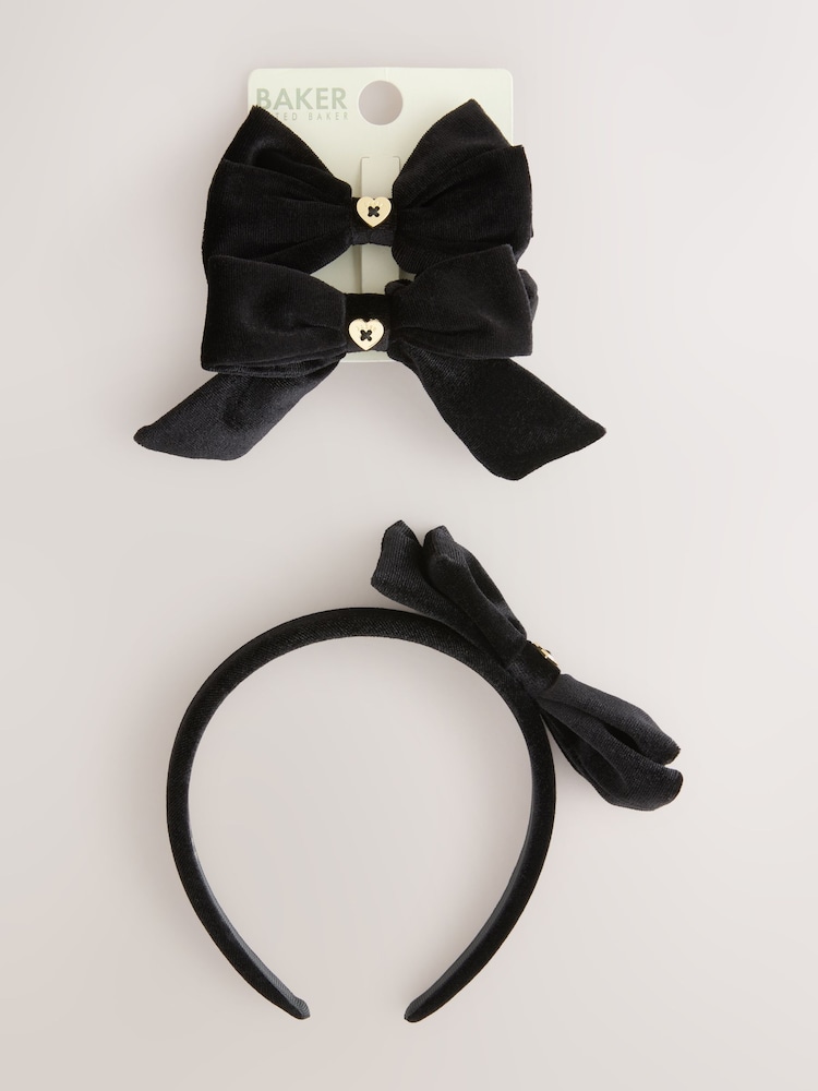 Baker by Ted Baker Girls Back to School Three Piece Multipack Headband - Image 1 of 7 Baker by Ted Baker Girls Back to School Three Piece Multipack Headband - Image 1 of 7