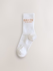 Weinrot/Ecru/Pink - Baker by Ted Baker Girls Socks 3 Pack - Bild 2 von 6