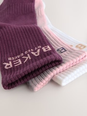 Weinrot/Ecru/Pink - Baker by Ted Baker Girls Socks 3 Pack - Bild 6 von 6