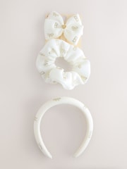 Baker by Ted Baker Girls Scuba Diamanté Bow Headband 3 Piece Set - Image 1 of 7
