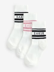 Mehrfarbig - Baker by Ted Baker Girls Socks 3 Pack - Bild 1 von 6