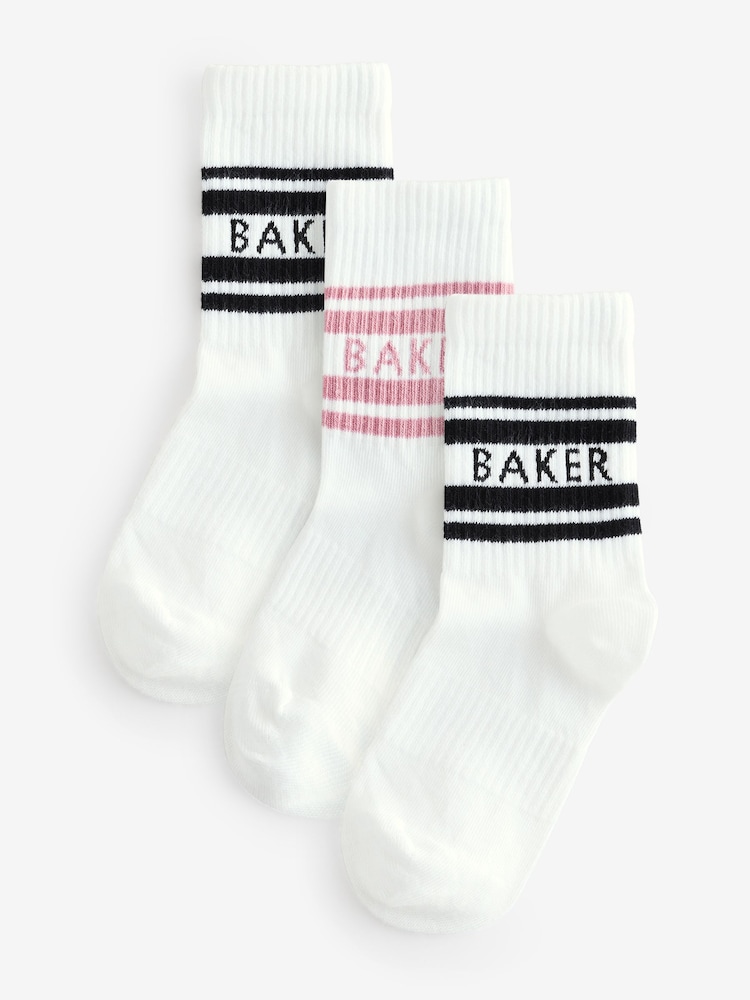 Mehrfarbig - Baker by Ted Baker Girls Socks 3 Pack - Bild 1 von 6