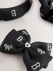 Baker by Ted Baker Girls Scuba Diamanté Bow Headband 3 Piece Set - Image 8 of 8
