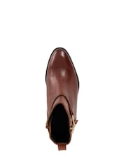 Dune London Brown Wide Fit Parklyn Ankle Boots - Image 5 of 6