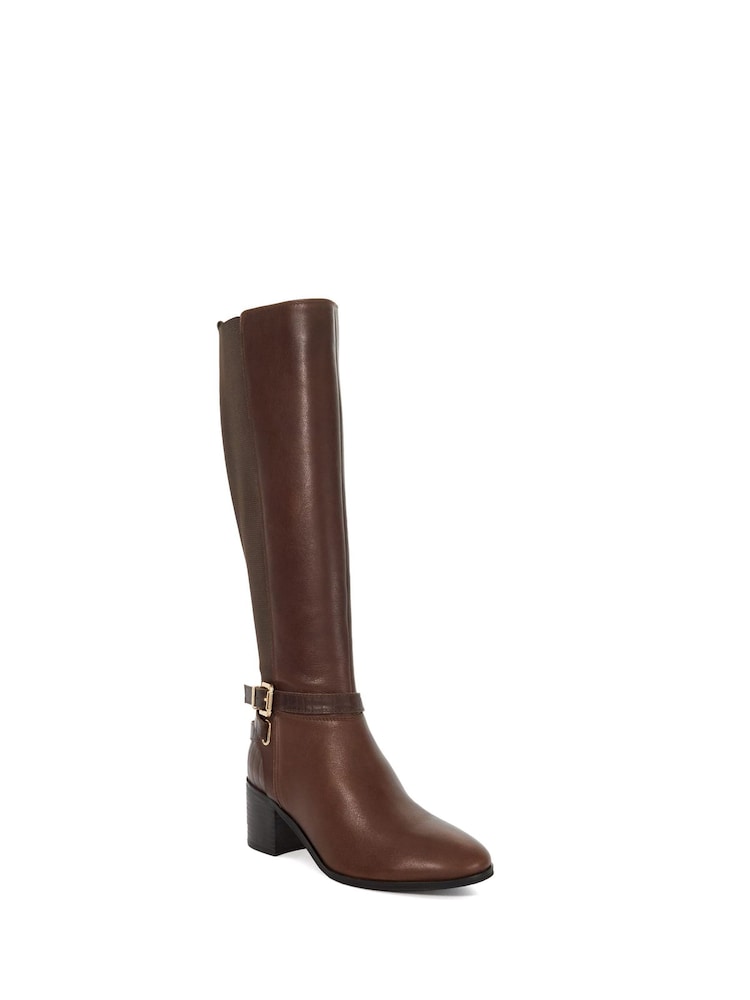 Dune London Brown Tilburies Calf Boots - Image 2 of 5
