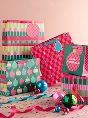 Brights Rocking Around Christmas 4 Pack Gift Bags - Image 1 of 3