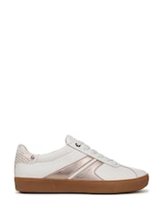 Белый - Naturalizer Medina Wide Fit Lace-Up Trainers - Image 1 of 7