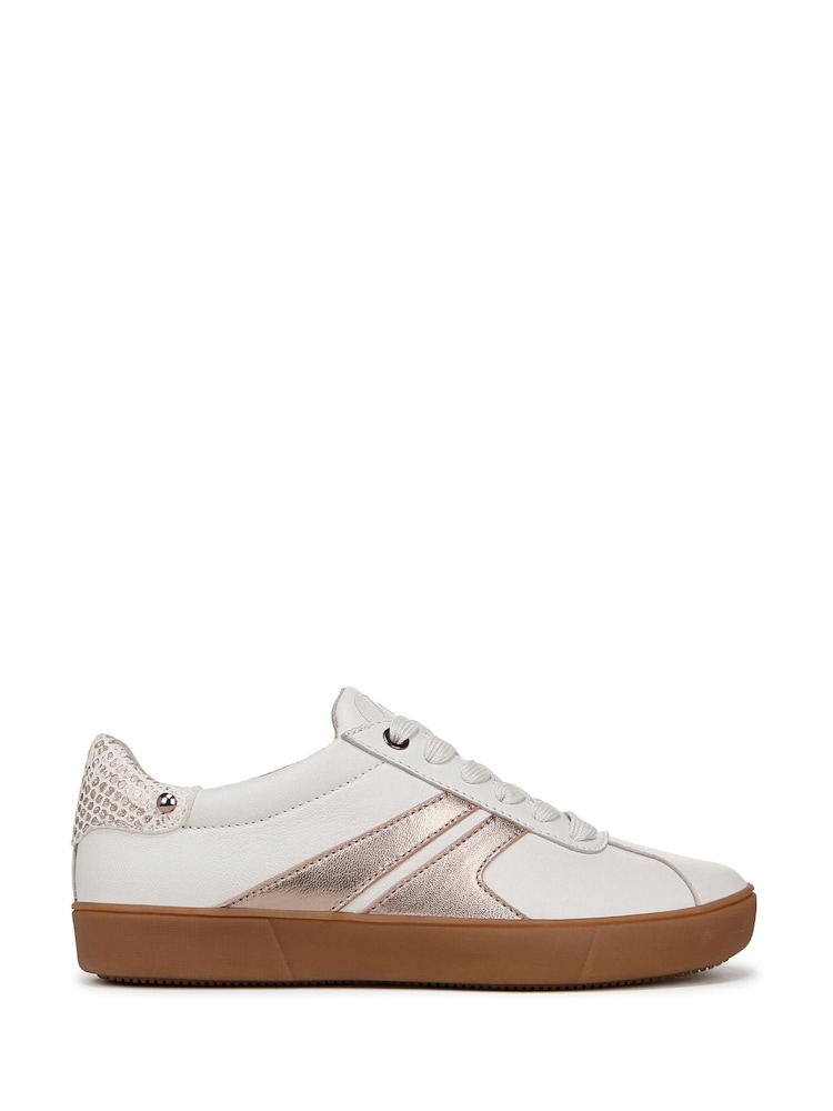 Белый - Naturalizer Medina Wide Fit Lace-Up Trainers - Image 1 of 7