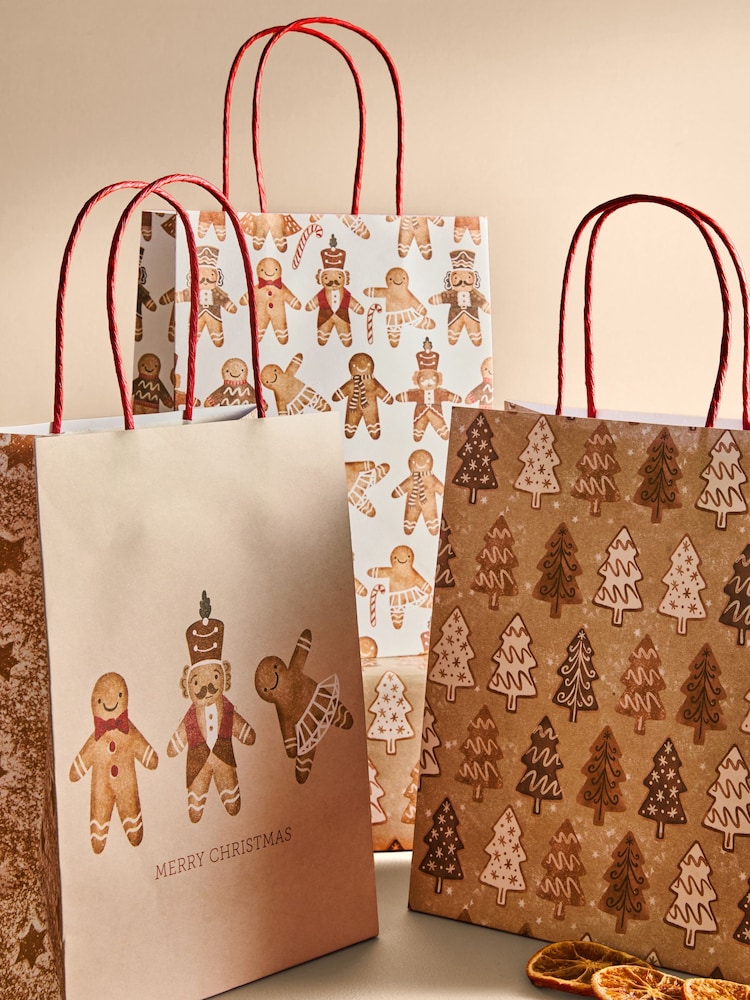 Gingerbread Christmas 6 Pack Gift Bags - Image 2 of 3