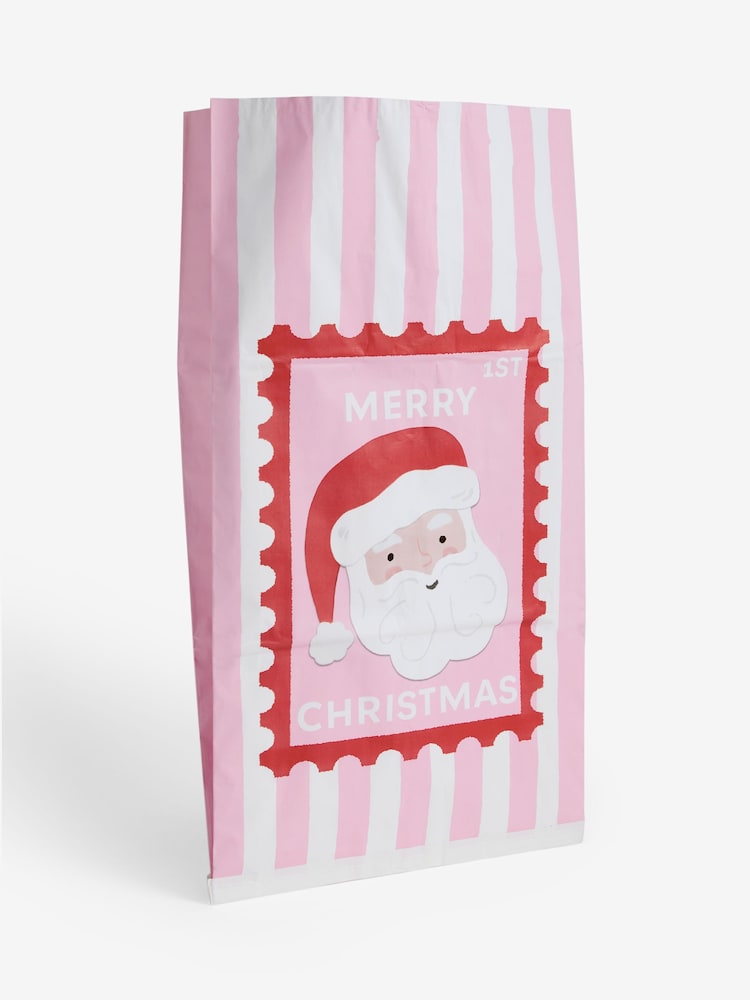Pink Santa Christmas Gift Sack - Image 1 of 2