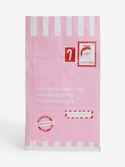 Pink Santa Christmas Gift Sack - Image 2 of 2