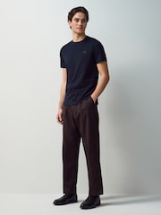 Темно-синий - Футболка с круглым вырезом Fred Perry - Image 2 of 6
