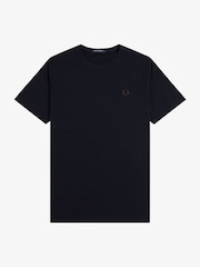 Темно-синий - Футболка с круглым вырезом Fred Perry - Image 5 of 6