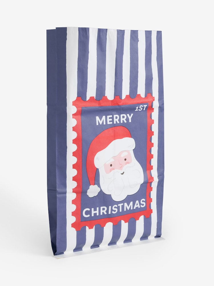 Navy Santa Christmas Gift Sack - Image 1 of 2