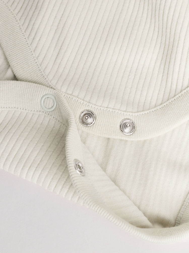 Blue Baby Long Sleeve Bodysuits 5 Pack - Image 14 of 14