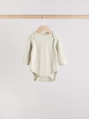 Blue Baby Long Sleeve Bodysuits 5 Pack - Image 2 of 14