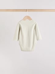 Blue Baby Long Sleeve Bodysuits 5 Pack - Image 8 of 14