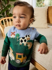 Bright Farm Baby Knitted Top and Leggings Set (0mths-2yrs) - Image 1 of 15