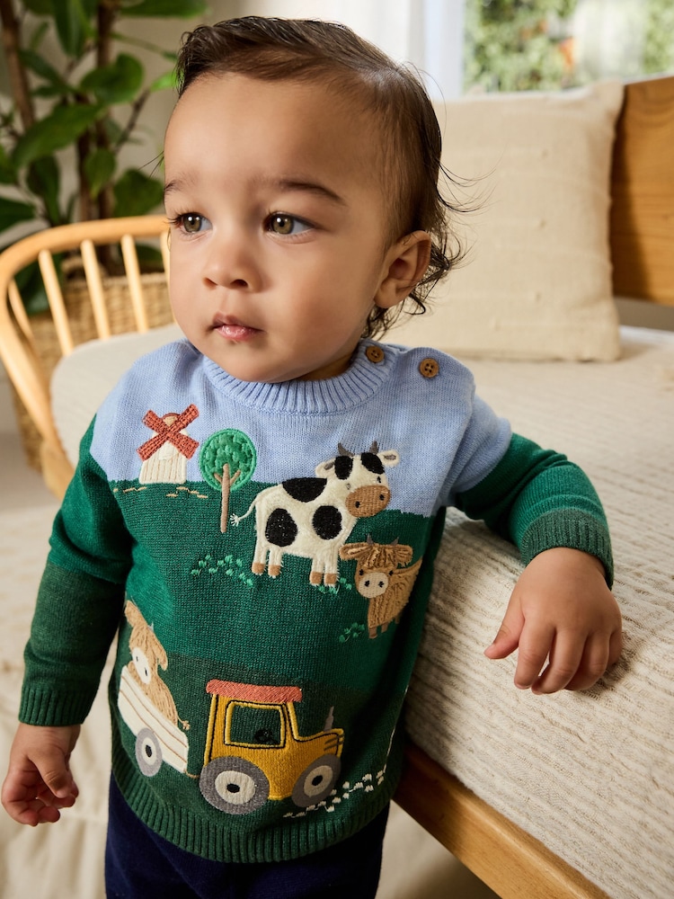 Bright Farm Baby Knitted Top and Leggings Set (0mths-2yrs) - Image 1 of 15