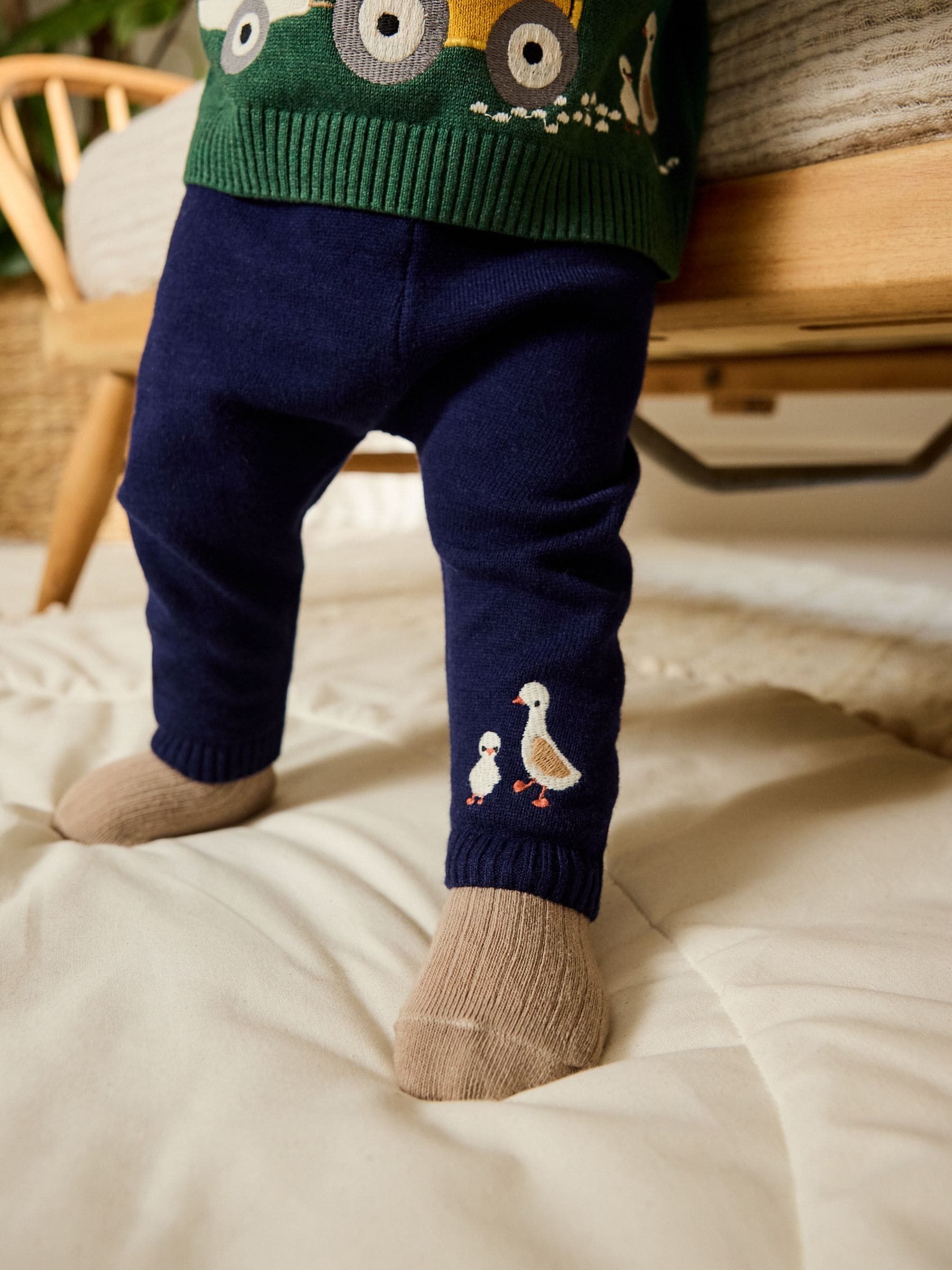 Buy Bright Farm Knitted Top and Leggings Set (0mths-2yrs) from the