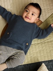 Blue Baby Knitted Jumper and Leggings Set (0mths-2yrs) - Image 5 of 19