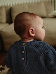 Blue Baby Knitted Jumper and Leggings Set (0mths-2yrs) - Image 7 of 19