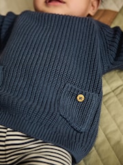 Blue Baby Knitted Jumper and Leggings Set (0mths-2yrs) - Image 8 of 19