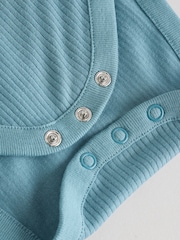 Blue Baby Short Sleeve Bodysuits 5 Pack - Image 12 of 12