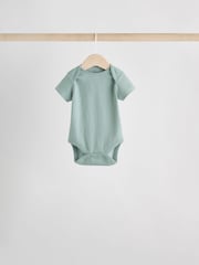 Blue Baby Short Sleeve Bodysuits 5 Pack - Image 2 of 12