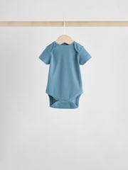 Blue Baby Short Sleeve Bodysuits 5 Pack - Image 6 of 12