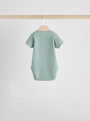 Blue Baby Short Sleeve Bodysuits 5 Pack - Image 8 of 12