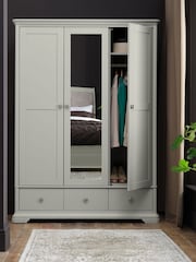 Bentley Designs Blue Grey Alora Triple Wardrobe - Image 5 of 6