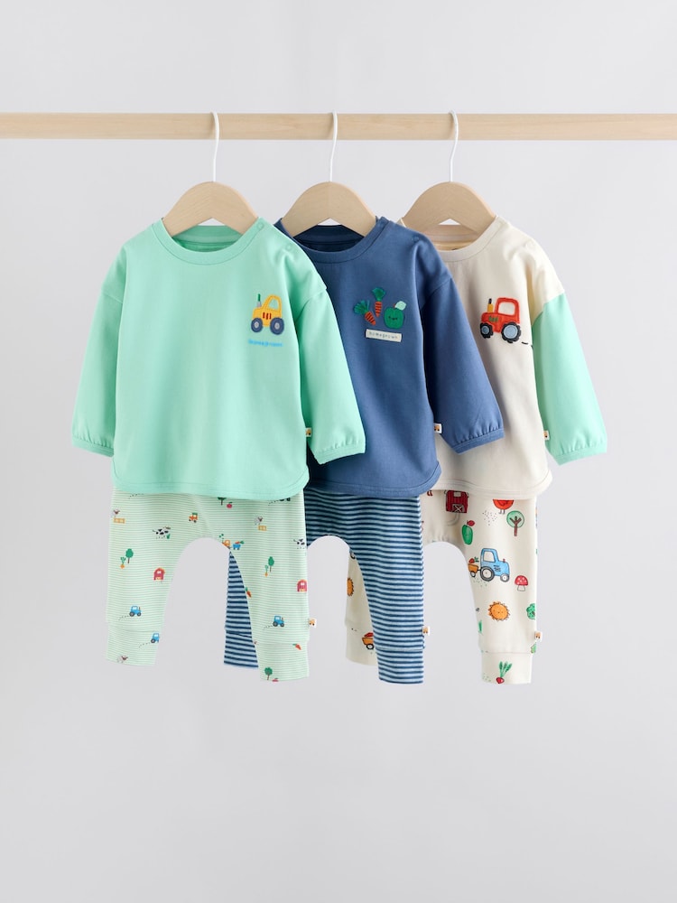 Bright Farm Tops and Leggings 6 Piece Baby Set (0mths-3yrs) - Image 1 of 16
