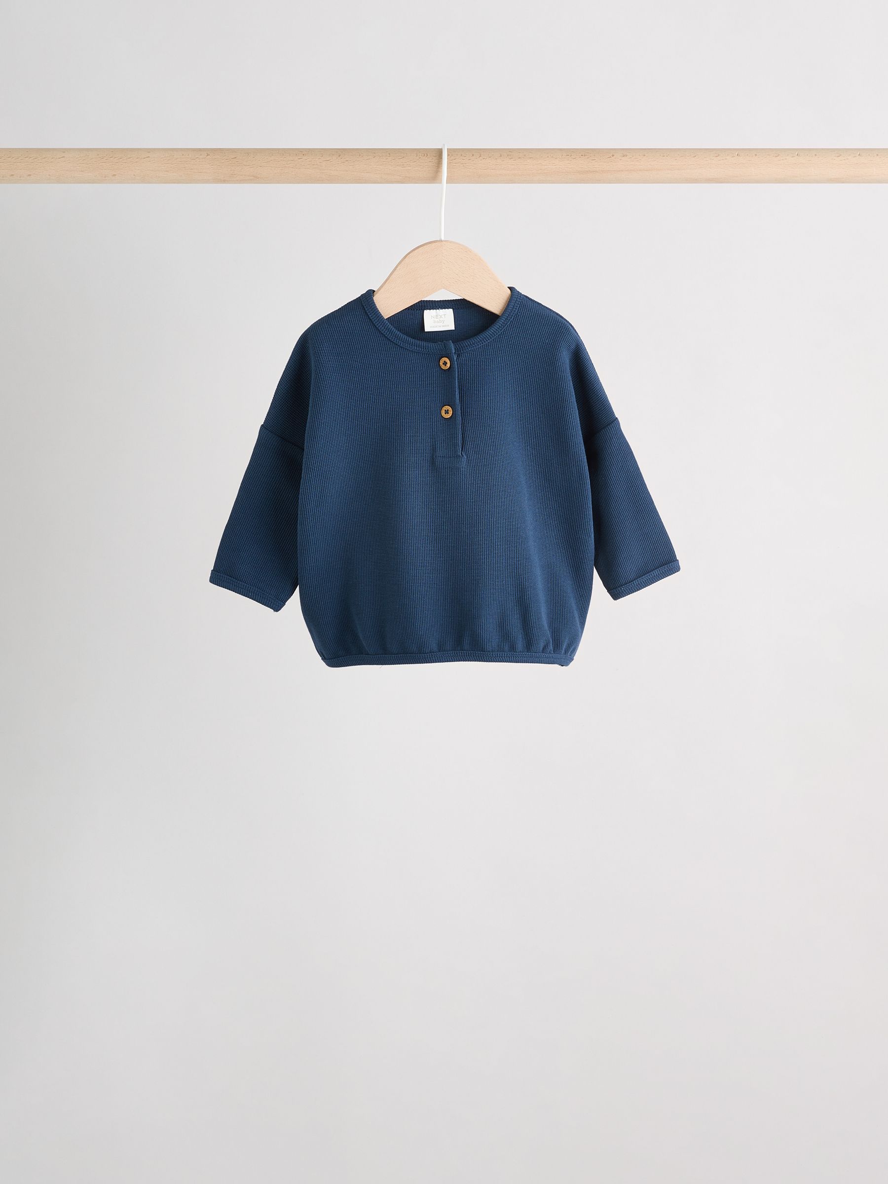 Buy Blue Stripe Baby Long Sleeve T-Shirts 4 Pack (0mths-2yrs) from