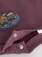 Burgundy Red Bear Baby Sweatshirt and Joggers Set (0mths-2yrs) - Image 12 of 16