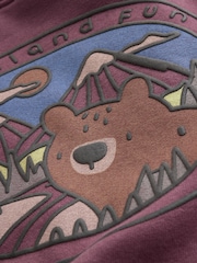 Burgundy Red Bear Baby Sweatshirt and Joggers Set (0mths-2yrs) - Image 16 of 16