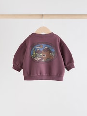 Burgundy Red Bear Baby Sweatshirt and Joggers Set (0mths-2yrs) - Image 6 of 16
