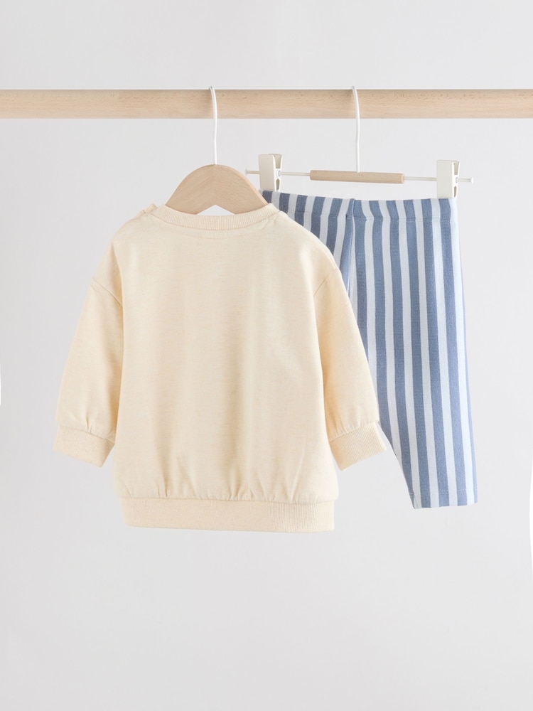 Blue Baby Sweat Top and Leggings Set (0-18mths) - Image 2 of 10