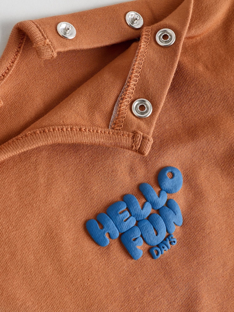 Rust/Blue Stripe Baby Top and Trousers Set (0mths-2yrs) - Image 10 of 10