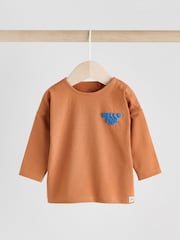 Rust/Blue Stripe Baby Top and Trousers Set (0mths-2yrs) - Image 2 of 10