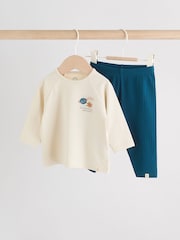 Blue Space Baby Top and Leggings 2 Piece Set (0mths-3yrs) - Image 1 of 14