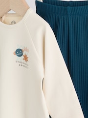 Blue Space Baby Top and Leggings 2 Piece Set (0mths-3yrs) - Image 7 of 14