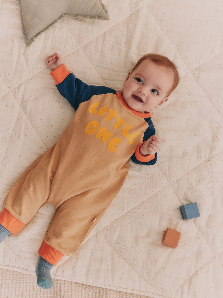 Multi Colourblock Baby Sweat Romper (0mths-3yrs) - Image 1 of 3 Multi Colourblock Baby Sweat Romper (0mths-3yrs) - Image 1 of 3