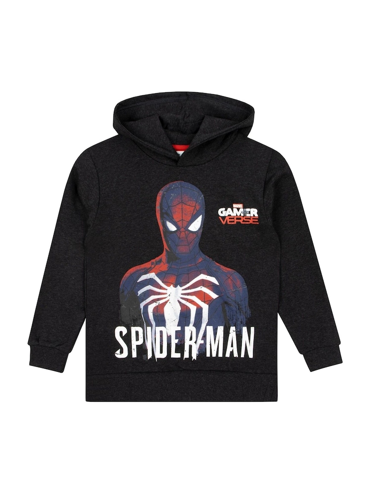 Character Black Marvel Spider-Man Gamer Verse Hoodie - Image 1 of 10