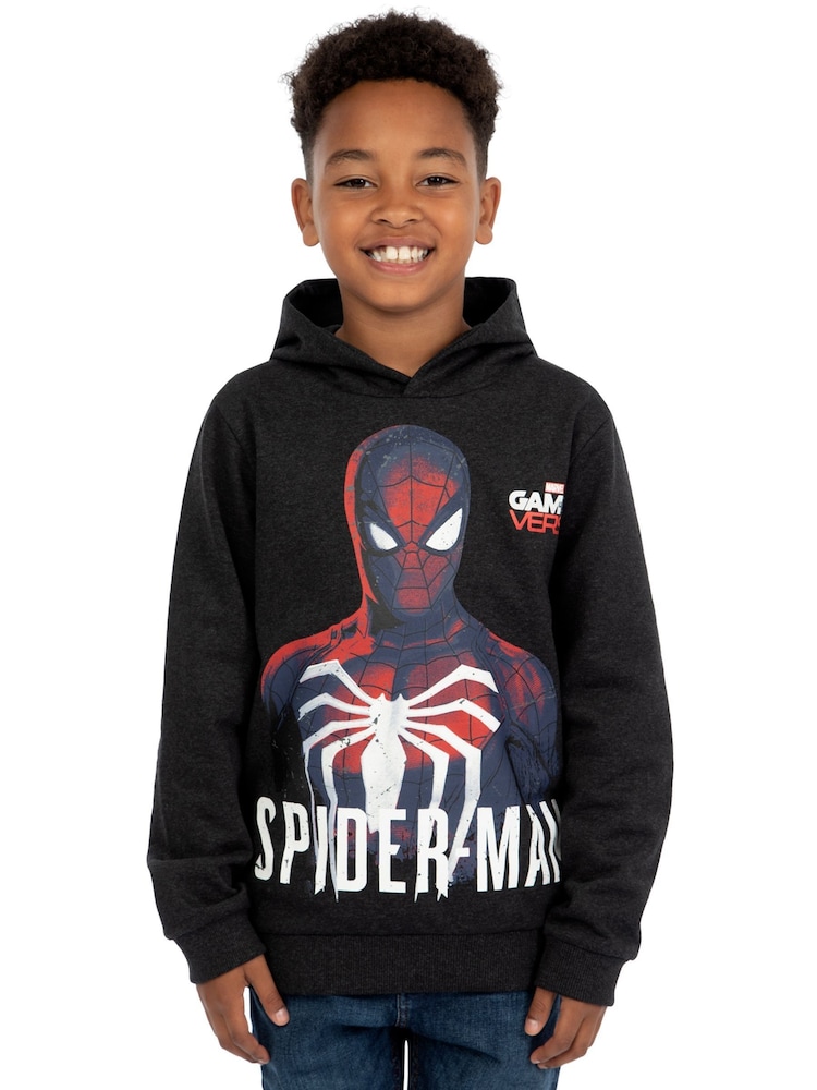 Buy Character Black Marvel Spider-Man Gamer Verse Hoodie from the